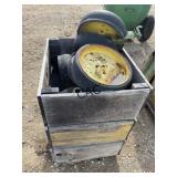 Lot of John Deere Grain Drill Gauge Wheels