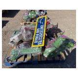 Pallet Lot of Decorative Metal Art