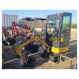 NEW AGT QK18RXS-C Cab/Air Mini Excavator (DAMAGED)