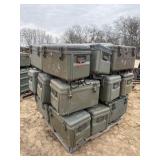 Lot of 20+/- HD Rolling Military Cases