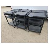 Lot of 6 Assorted A/V Carts