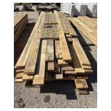 Lot of Assorted Size Pine Lumber