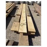 Lot of Assorted Size Pine Lumber