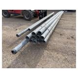 Lot of Approx. 13 Galvanized Pipe