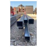 Lot of 9 - 1"X1ï¿½X23ï¿½ Square Tubing