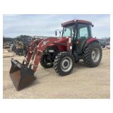 Case IH JX70 Cab/Air w/Woods Front Loader/Bucket