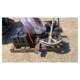 Lot of Chains, Tubing, Ramps and Vises