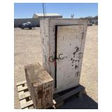 Lot of Metal Bin and Cabinet