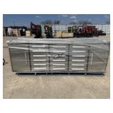 10ï¿½ 18 Drawer Stainless Steel Workbench