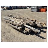 Lot of Peeled Cedar Posts