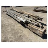 Lot of Peeled Cedar Posts
