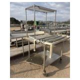 Stainless Steel Rolling Table w/Racks