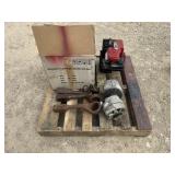 Lot of Alternators, Wrenches, 2 Engines