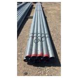 Lot of 10 - 4" Approx 30ï¿½ Galvanized Posts