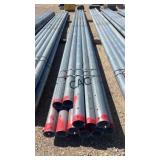 Lot of 11 - 4" Approx 30ï¿½ Galvanized Posts