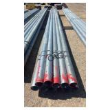 Lot of 11 - 4" Approx 30ï¿½ Galvanized Posts