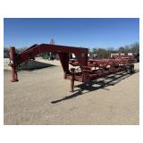 1996 Gooseneck 5 Bale Hay Trailer (BOS)