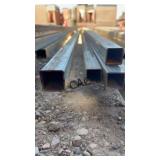 Lot of 9 - 1"X1ï¿½X23ï¿½ Square Tubing