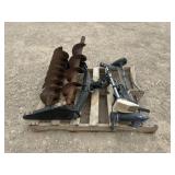 Lot of Augers, Trolling Motors and Receiver Hitch
