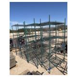 Lot of 4 Metal Shelving Racks
