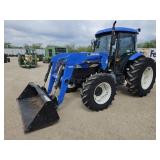 New Holland TD95D Cab/Air w/Bush Hog 5045