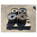 Lot of 4 Assorted Humvee Wheels