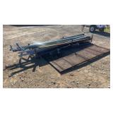 Lot of Metal Posts and Metal Panel