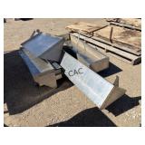 Lot of Assorted Size Stainless Steel Shelves