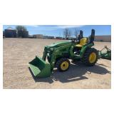 John Deere 3032E w/300E Front Loader/Bucket