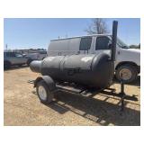 Homemade BBQ Smoker on Trailer(BOS Only)