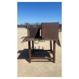 Lot of Metal Stands, Work Table
