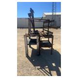 Lot of Metal Stands, Work Tables