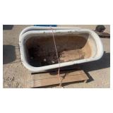 Lot of 2 Cast Iron Claw Foot Tubs