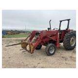 Massey Ferguson 383 2WD w/MF236 Loader/Hay Spear