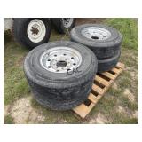 Lot of (4) 1997 F350 Tires & Wheels w/ Lug Nuts