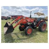 Kubota L305DT 4WD w/Bush Hog 2246QT Loader