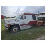*1989 Ford F700 Diesel Flatbed Sleeper