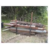 Pipe Rack w/ Assorted Size Pipe