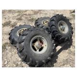 Lot of 4 UTV Tires & Spacers
