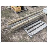 Lot of (12) Treated Fence Post