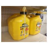 Lot of 2 No-Spill 5 Gallon Diesel Cans