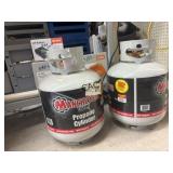 Lot of 2 NEW Manchester 20# Propane Cylinders