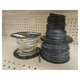 Lot of 3 Rolls of Assorted 12ga and 16/4 Wire