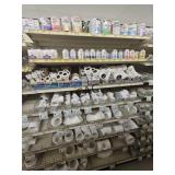 Section of NEW Plumbing PVC Fittings and Solvent