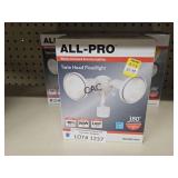 (3)NEW All-Pro LED Twin Security Floodlight