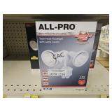 (3)NEW All-Pro LED Twin Security Floodlight