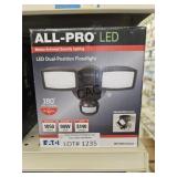 (2) NEW All-Pro LED Dual Security Floodlight