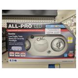 (2)NEW All-Pro LED Revolve Security Floodlight