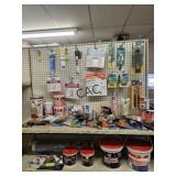 Shelf Lots of NEW Assorted Paint/Cement Items