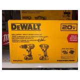 NEW Dewalt 20V Drill/Impact Driver Combo Set